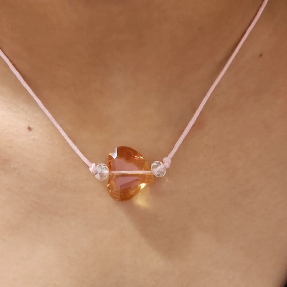 Crystal Heart Pendant Necklace - Picture 3 of 3